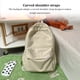 thumbnail image 5 of Qarigey impermeable de nailon para mujer, de viaje, de hombro de Color sólido, para niñas, gran capacidad Mochilas Blanco, 5 of 6