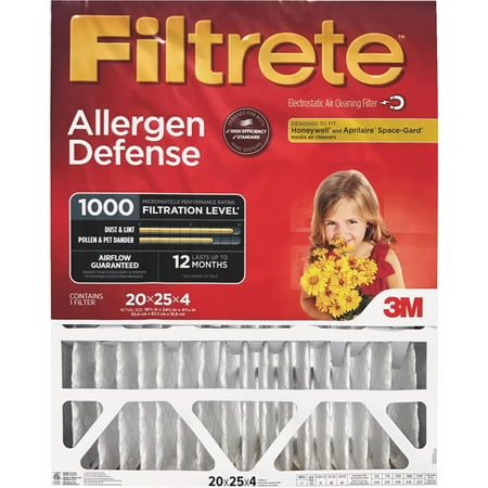 AO Safety Allergen Deep Pleat Filter ( HAS EDGE DAMAGE) 