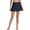 Navy Blue, variant on Sociala Women's Solid Swim Skirts High Waisted Solid Color Bikini Bottom With Brief