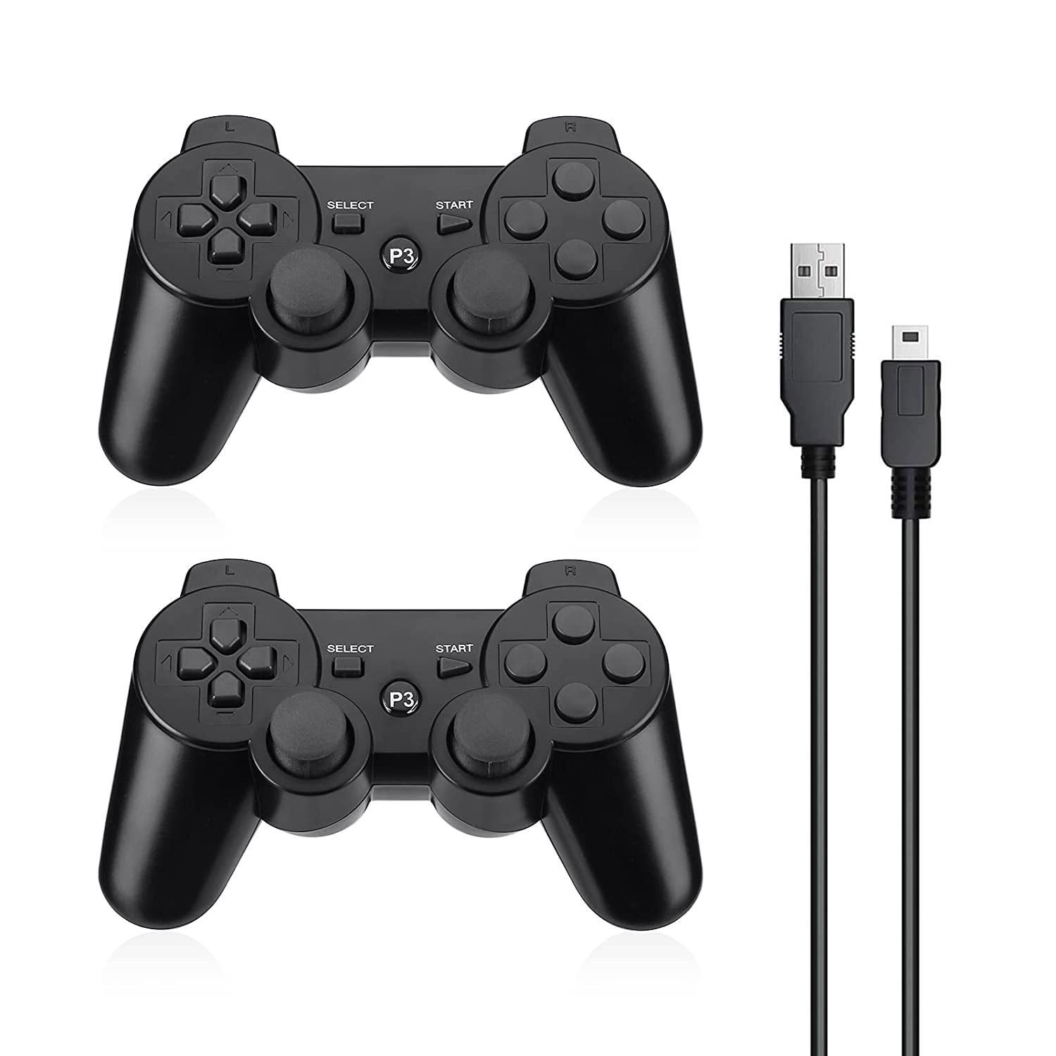 2 Pack Controllers for PS3 ,Wireless Playstation 3 Gaming Controller