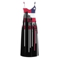thumbnail image 4 of Viikei Women's Plus Size Maxi Dress,Dresses for Women Summer Casual Boho Dress,Women's Summer Print Casual Loose Sleevless V-Neck Dress Black XL, 4 of 5