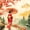 Japanese 11, variant on Manfei Watercolor Geisha Twin Sheet Sets for Girls, Red Umbrella Bedding, Red Orange Green 3-Piece, 1 Flat Sheet, 1 Fitted Sheet and 1 Pillowcase