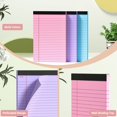 thumbnail image 4 of shiyou-Legal Pads 5x8 Colored Note Pads, 6 Pack Small Notepad 5x8 College Ruled Paper, Colored Notebook Paper Writing Pads, Pink Legal Pads 5x8 Lined Paper, 30 sheets, Colored Paper for Office Home S, 4 of 4