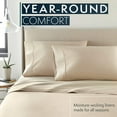 thumbnail image 2 of HC Collection 1800 Series Egyptian Quality 4 Piece Bed Sheet and Pillowcase Set, Double Brushed Microfiber Bedding, California King, Taupe, 2 of 10