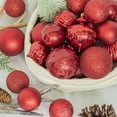 thumbnail image 4 of KI Store Bolas de Navidad Rojas 34 Piezas Adornos de decoración de árbol de Navidad de 2,36 Pulgadas para árbol de Navidad Corona navideña Adornos de decoración Ganchos Incluidos, 4 of 4