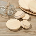thumbnail image 4 of Reusable Pine Wooden Cover Lids with Silicone Seal Ring for Candle Cup Glass, 4 of 7