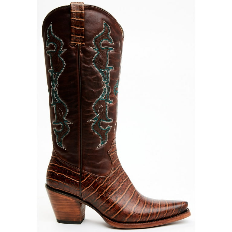 Idyllwind Women s Frisk Me Printed Leather Western Boot Snip Toe