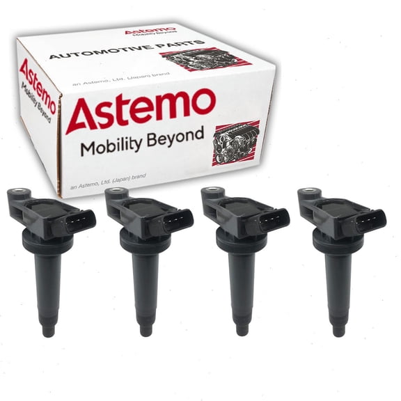 4 pc Hitachi IGC0128 Ignition Coils for 90080-19016 9091902234 Spark Plug Wire Boot Fits select: 1998-2003 LEXUS ES 300, 2000-2002 TOYOTA SIENNA LE/XLE