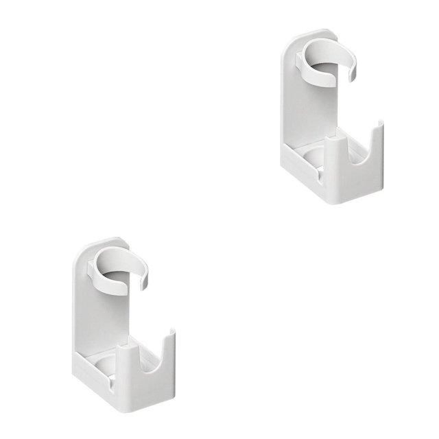 Naiovety Soporte para cepillos de eléctrico Soporte para cepillos de sin rastro Soporte para cepillos de montado en la Gris 2piezas