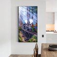 thumbnail image 4 of 5D DIY diamante pintura completo redondo taladro Jet bosque tren pared decoración Rhinestone Hugtrwg Para estrenar, 4 of 9