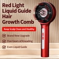 thumbnail image 3 of Hair Oil Applicator, Electric Scalp Massager, Red Light Scalp Massager, 3‑in‑1 Red Light Scalp Comb with Multi‑Light Therapy & Sonic Vibration for Scalp Care & Hair Health, 3 of 11