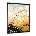 thumbnail image 2 of Designart "Mystical Yellow and Orange Mountains" Fashion Framed Wall Art - Glam Yellow Fantasy Entryway Framed Wall Art Print, 2 of 6