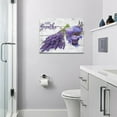 thumbnail image 4 of Lavender Flower Canvas Art - Purple Bathroom Wall Decor - Farmhouse Style - 16"x12" Framed, 4 of 5
