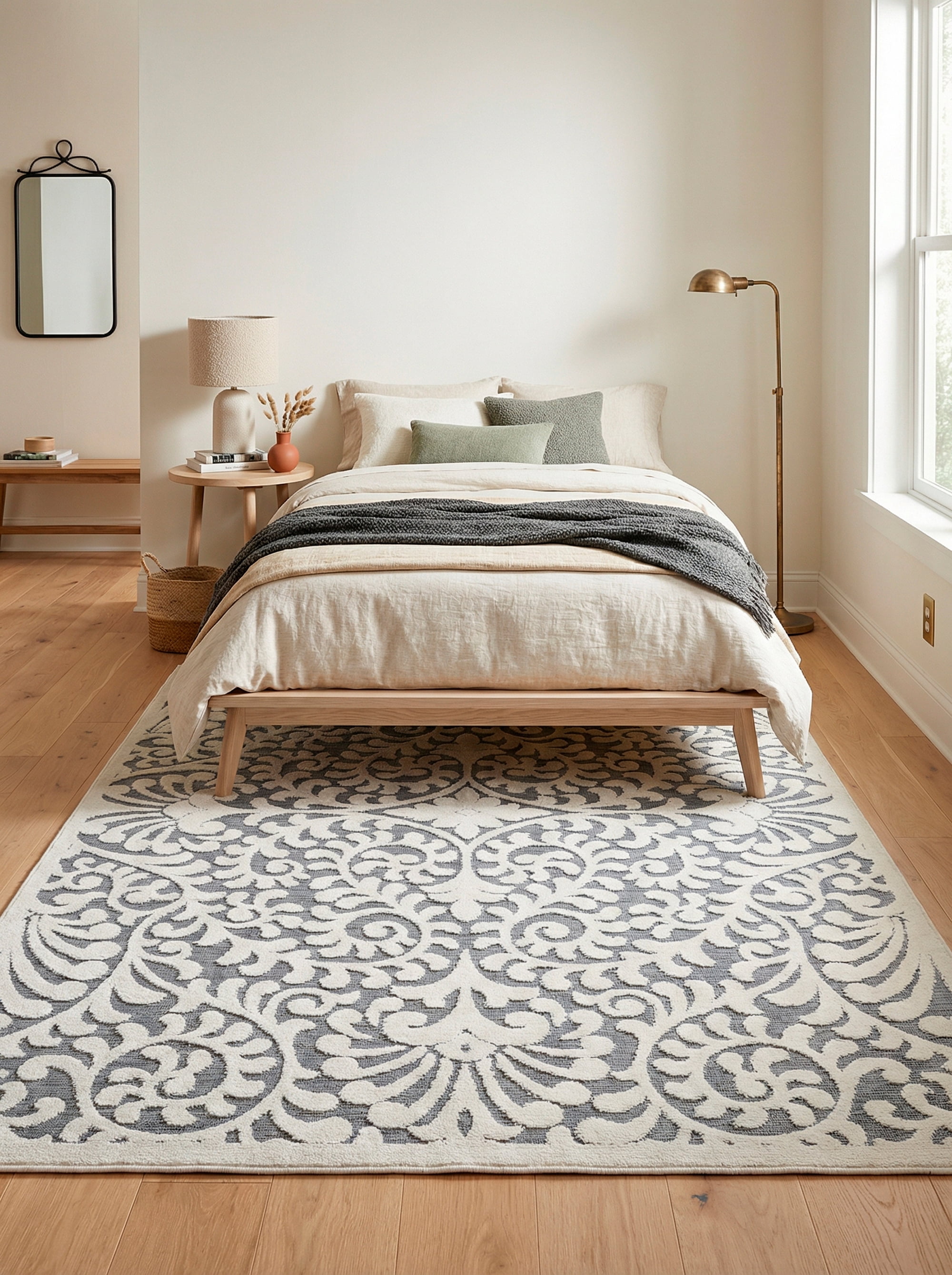My Texas House Bluebonnets Natural Area Rug, 7 ft 9 in x 10 ft
