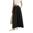 thumbnail image 3 of Womens Summer Long Skirt High Waist Pleated A-Line Casual Flowy Fairy Skirts, 3 of 8