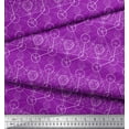 thumbnail image 3 of Soimoi Purple Rayon Fabric Sacred Geometric Print Sewing Fabric Yard 56 Inch Wide, 3 of 3