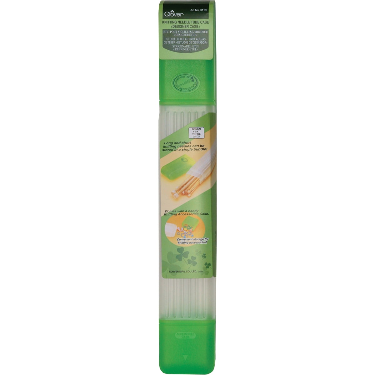 Knitting Needle Tube Case, Green - Walmart.com