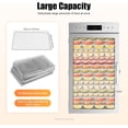 thumbnail image 4 of 18-Tray Food Dehydrator, Stainless Steel Dehydrator Machine, Fruit Meat Jerky Dryer Blower with LED Light and Timer Setting for Fruits Meats Vegetables, 4 of 9