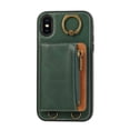 thumbnail image 7 of Allytechgroup Stylish iPhone XS Max Wallet Case, Secure Phone Case for Apple iPhone XS Max, Multi-functional and Durable, Ring Holder Hand Wrist Stand Shockproof Case for Women Men, Green, 7 of 7
