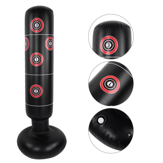 Saco De Boxeo De Fitness, Saco De Torre De Perforación Inflable, Plegable Para Regalo De Cumpleaños De Niños De Fitness EOTVIA NO