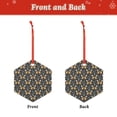 thumbnail image 2 of Cauagu Flower Butterfly Pattern Acrylic Christmas Pendant,1-Pack Christmas Ornaments Xmas Tree Decor Christmas Décor with Ribbon Cute Tree Hanging for Party Favors-Hexagon, 2 of 7