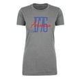 thumbnail image 2 of America Est 1776 Patriotic T-shirts, 4th of July shirts for Women - Heather Grey MH200WPATRIOT S25 L, 2 of 3