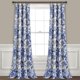 thumbnail image 1 of Paneles de cortina de ventana que oscurecen Half Moon Azul marino Blanco 52X95 Conjunto, 1 of 2