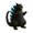 home office, variant on Non-Movable Cat Monster Collection Version Scale Doll For Home & Office, Desktop Ornament With One Accessory, 1 Piece Collectible Toy Set Featuring Exaggerated Cute Proportions