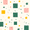 Green Abstract Pattern, variant on Yayeee 40oz Stainless Steel Tumbler with Straw and Handle Double-Wall Insulated Travel Water Bottle, Flat Yellow Stars