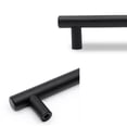 thumbnail image 3 of OULII 5 Pcs Boutons de Garde-Robe Noir Acier Inoxydable Moderne pour Cuisine, 3 of 4