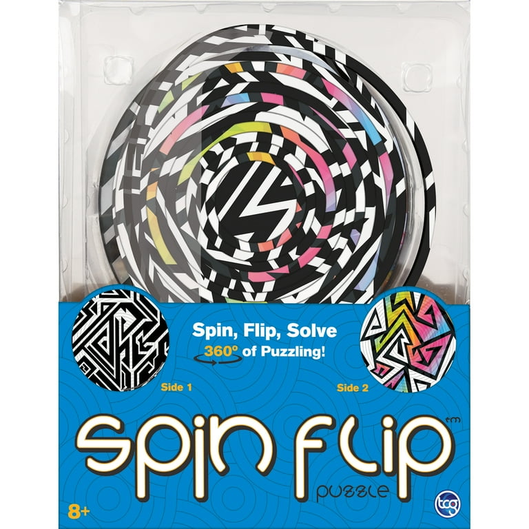 Spin Flip: Puzzle Abstract Fun - 14 Rings - 2-In-1: Double-Sided