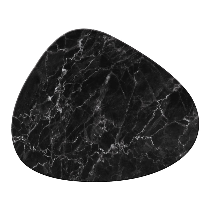 Vinly Coated Solid Black Marble Placemat, Set of 4 - Walmart.com ...