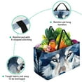 thumbnail image 3 of Wolf Large Capacity, Foldable Reusable Tote Bag - Oxford Cloth Storage Bin, Laundry Bag, Storage Bag, 3 of 7