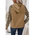 thumbnail image 3 of Plusashion Wild Style! French Beige Leopard Print Raglan Hoodie - S to XL, 3 of 8