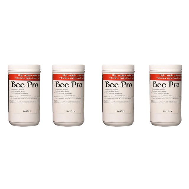 Allied Precision Industries Pollen Substitute Powder for Bees, 1 Pound (4 Pack)