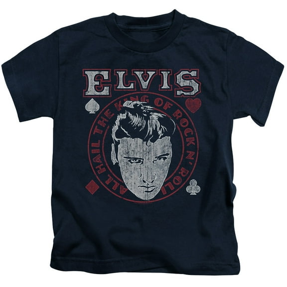 Elvis Presley - Hail The King - Juvenile Short Sleeve Shirt - 5/6
