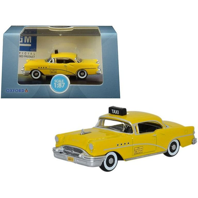 1955 Buick Century New York City Taxi Yellow 1/87 (HO) Scale