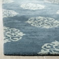 thumbnail image 6 of SAFAVIEH Soho Geoff Geometric Wool Runner Rug, Blue, 2'6" x 12', 6 of 8