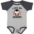 thumbnail image 3 of Inktastic I Love My Gramps with Cute Penguin and Hearts Girls Baby Bodysuit, 3 of 5