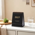 thumbnail image 4 of Desk Calendar 2026-2027,Small Standing Flip Desktop Calendars 2027,Compact Desktop Monthly Schedule Organizer,Portable Desk Accessory Monthly Planner,Multi‑Purpose Monthly Agenda for Office Desk, 4 of 4