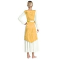 thumbnail image 2 of JanJean Womens Praise Dance Overlays Tunics Sleeveless Coverups Worship for Lyrical Church Choir Yellow L, 2 of 7