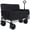 Black, variant on 3-in-1 Convertible Folding Wagon Cart 500lbs Heavy-Duty 180L Capacity - Bench Seat & Storage All-Terrain Wheels for Camping Beach Sports Garden,Orange