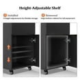 thumbnail image 3 of OmySalon Salon Trolley with Wheels, 2 Drawers & 1 Storage Cabinet, Salon Cart for Hair Stylist, Portable Styling Station for Barbershop Beauty Spa, 3 of 9