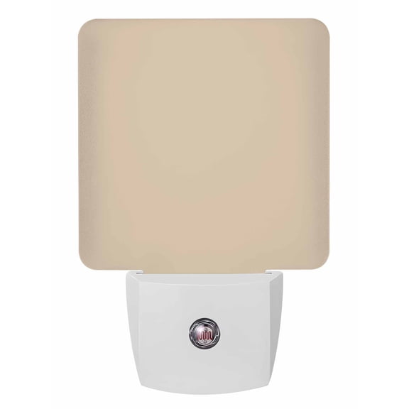 Night Lights Auto Sensor Solid Color Plug-in LED Nightlights Lamp Dusk to Dawn for Living Room, Bedroom, Bathroom, Hallway, Stairways Home Wall Decor, Light Khaki Night Light