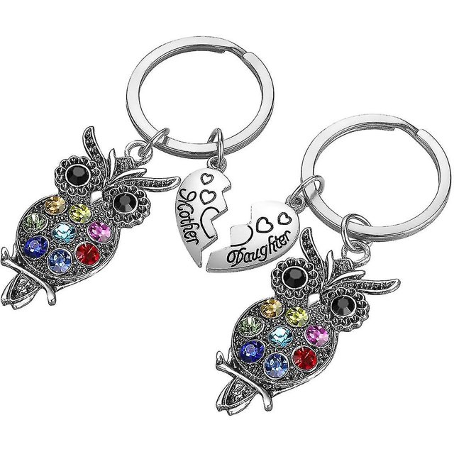 Regalos para madre e hija: llavero para mamá de 2 piezas, regalos de Navidad para mamá de hija
