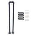thumbnail image 6 of Retro Matte Black Stair Handrail Safety Non-Slip U-Shaped Support Railing, 6 of 12