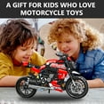thumbnail image 7 of QOQ Motorcycle ABS Building Block Toy , 1:8 Model Collectible Kits  and Technic for Boys & Adults (816 Pieces), 7 of 7
