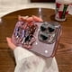 thumbnail image 2 of Nuevo gato lindo para iPhone14ProMAX funda de teléfono nuevo espejo de maquillaje de gato galvanizado 14 polvo de flash gradiente todo incluido, 2 of 4