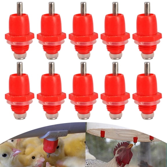 20PCS Chicken Water Nipples Bird Drink Water Chicks Quail Hen Poultry USA