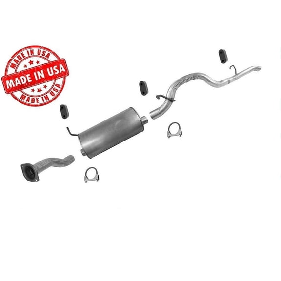 2004-2012 for Colorado & for GMC for Canyon 111-Inch Wheel Base Exhaust System - Aluminized Finish, OE Fitment